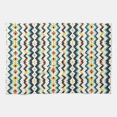 modernes Zickzack geometrisches Muster Geschirrtuch (Horizontal)