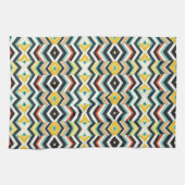 modernes Zickzack geometrisches Muster Geschirrtuch (Horizontal)