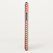 Modernes Zickzack Holzmuster Case-Mate iPhone Hülle (Hinten/Rechts)