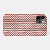 Modernes Zickzack Holzmuster Case-Mate iPhone Hülle (Rückseite (Horizontal))