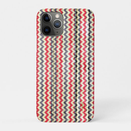 Modernes Zickzack Holzmuster Case-Mate iPhone Hülle (Rückseite)