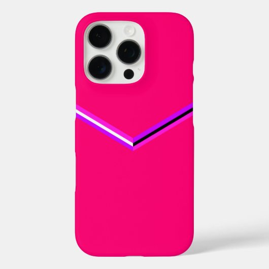 Modernes Zickzack Muster Case-Mate iPhone Hülle (Rückseite)