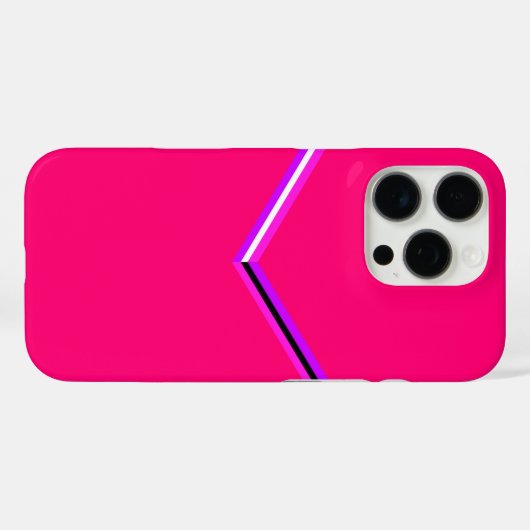 Modernes Zickzack Muster Case-Mate iPhone Hülle (Rückseite (Horizontal))