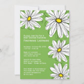 Modernes Zickzack Muster und eine gespenstische Ki Einladung (Vorderseite)