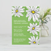 Modernes Zickzack Muster und eine gespenstische Ki Einladung (Stehend Vorderseite)