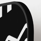 Modernes Zickzack Pickleball-Paddel in Schwarz und Pickleball Schläger (Linke Seite)