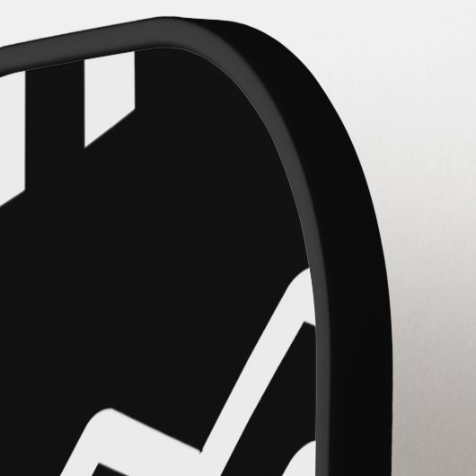 Modernes Zickzack Pickleball-Paddel in Schwarz und Pickleball Schläger (Linke Seite)