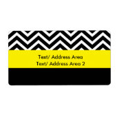 Modernes, Zickzack-schwarz-gelbes Versandverpackun (Vorne)