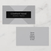 Modernes Zickzack Visitenkarte (Vorne/Hinten)