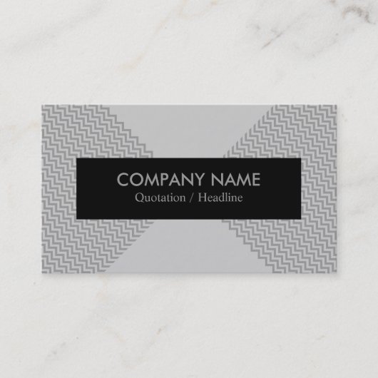 Modernes Zickzack Visitenkarte (Vorderseite)