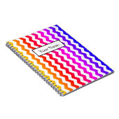 Modernes Zickzack ZigZag-Muster Notizblock (Rechte Seite)