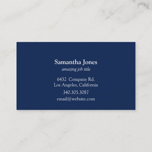 Modernes Ziehen in Mandalablau Visitenkarte (Rückseite)