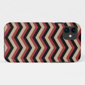 Modernes Zig Zag Muster Case-Mate iPhone Hülle (Rückseite (Horizontal))