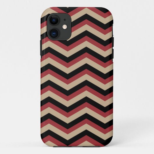 Modernes Zig Zag Muster Case-Mate iPhone Hülle (Rückseite)