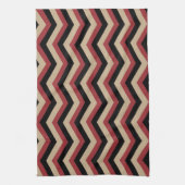 Modernes Zig Zag Muster Geschirrtuch (Vertikal)