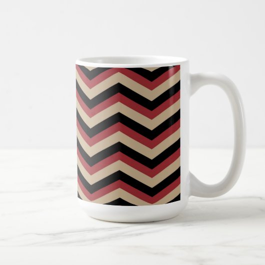 Modernes Zig Zag Muster Kaffeetasse (Rechts)