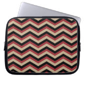 Modernes Zig Zag Muster Laptopschutzhülle (Vorderseite)