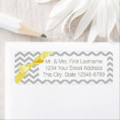 Modernes ZigZag Grau und Gelb (Insitu)