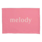 Modernes Zimmer Rosa Name Kissenbezug (Vorderseite)