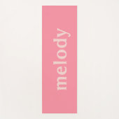 Modernes Zimmer Rosa Name Yogamatte (Vorderseite)