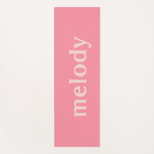 Modernes Zimmer Rosa Name Yogamatte (Vorderseite)