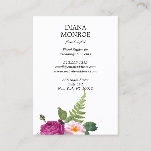 Modernes Zirkel Visitenkarte (Rückseite)