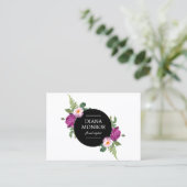 Modernes Zirkel Visitenkarte (Stehend Vorderseite)