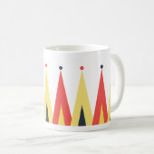 Modernes Zirkus Top-Muster Kaffeetasse (VorderseiteRechts)