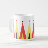 Modernes Zirkus Top-Muster Kaffeetasse (Vorderseite Links)