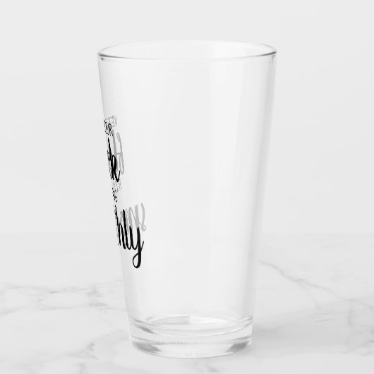 Modernes Zitat - Eigener Hühnerbesitzer Glas (Links)