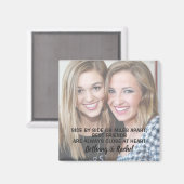 Modernes Zitat - Foto für den besten Freund Magnet (Vorderseite/Rückseite)