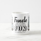 Modernes Zitat "Funcle" 2 x Foto | Onkel Kaffeetasse (Mittel)