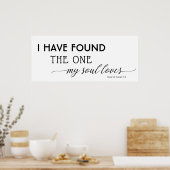 Modernes Zitat Verlobt fand ich eine meiner Soul-L Poster (Küche)