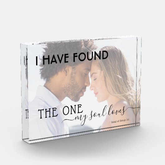 Modernes Zitat Verlobtes Foto fand eine meiner Sou (Links)