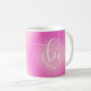 Modernes Zitatrosa muss schön sein Kaffeetasse