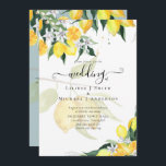Modernes Zitronenbaum Hochzeit Einladung Elegant<br><div class="desc">Hier finden Sie hübsche Aquarellgelbe Zitronen auf einem Zweig mit grünen Blätter. Der Text wird über das Design überlagert, das hinter dem Text undurchsichtig ist. *** FAQS *** Sie können Zazzle's Seitenwerkzeuge verwenden, um dieses Design auf andere Produkte zu übertragen und für Design-Hilfe und Anpassungen Zugang zu Zazzle's KOSTENLOSEN Live...</div>