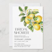 Modernes Zitrusfrüchte-Brautparty Einladung (Vorderseite)