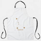 Modernes Zodiac-Schild-Goldkrebs | Element Wasser Schürze (Vorderseite)