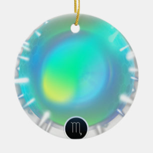 Modernes Zodiac-Schildkrötenzeichen Wasserelement Keramik Ornament