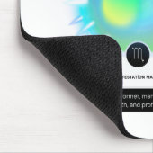 Modernes Zodiac-Schildkrötenzeichen Wasserelement Mousepad (Ecke)
