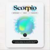 Modernes Zodiac-Schildkrötenzeichen Wasserelement Mousepad (Vorne)