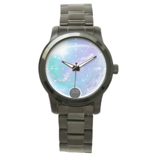 Modernes Zodiac Sign Aquarius Quote Air Element Armbanduhr