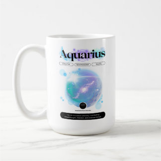 Modernes Zodiac Sign Aquarius Quote Air Element Kaffeetasse