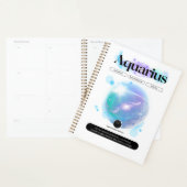 Modernes Zodiac Sign Aquarius Quote Air Element Planer (Anzeige)