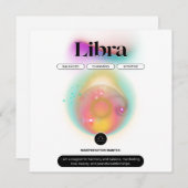 Modernes Zodiac Sign Libra Quote Air Element Einladung (Vorne/Hinten)