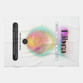 Modernes Zodiac Sign Libra Quote Air Element Geschirrtuch (Horizontal)
