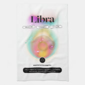 Modernes Zodiac Sign Libra Quote Air Element Geschirrtuch (Vertikal)