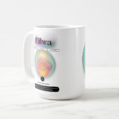 Modernes Zodiac Sign Libra Quote Air Element Kaffeetasse (Vorderseite Links)