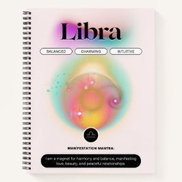 Modernes Zodiac Sign Libra Quote Air Element Notizblock