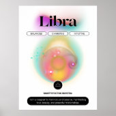Modernes Zodiac Sign Libra Quote Air Element Poste Poster (Vorne)